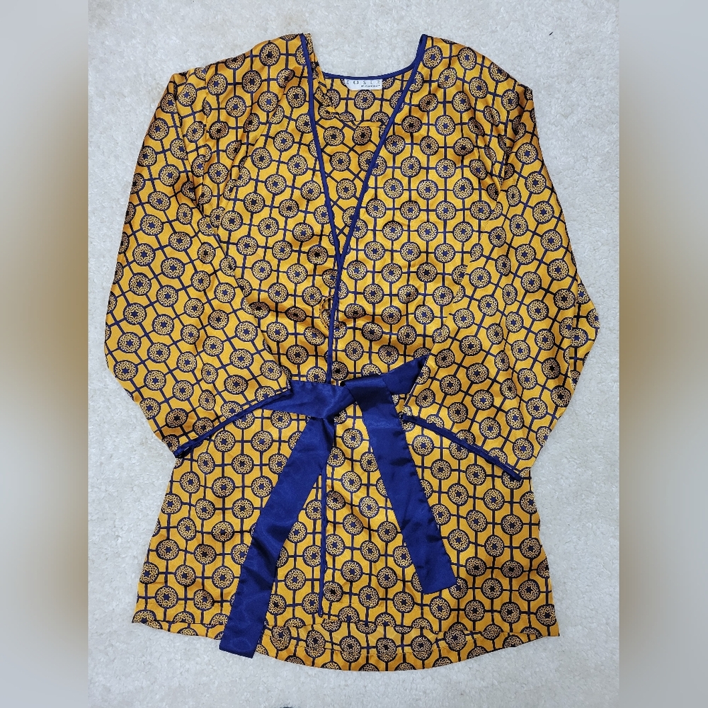 Josie by Natori stunning silky gown & robe with pockets
